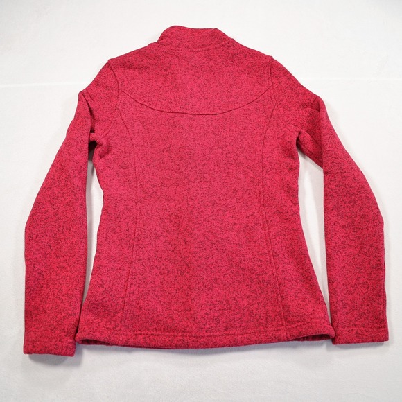 THE NORTH FACE Women's Size S Heather Pink Full Zip Maggie Sweater Fleece Jacket - Picture 4 of 7